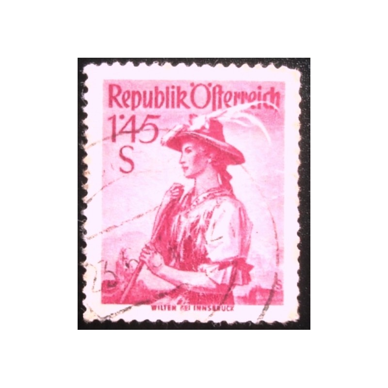 Imagem similar à do selo postal da Áustria de 1958 Wilten U