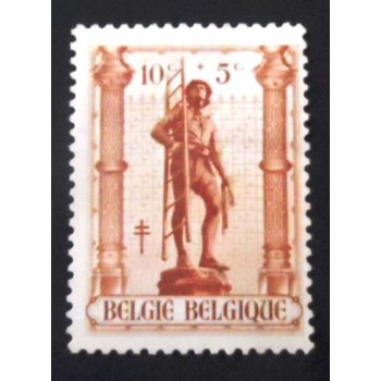 Selo postal da Bélgica de 1943 Roofer