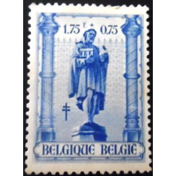 Selo postal da Bélgica de 1943 Goldsmith