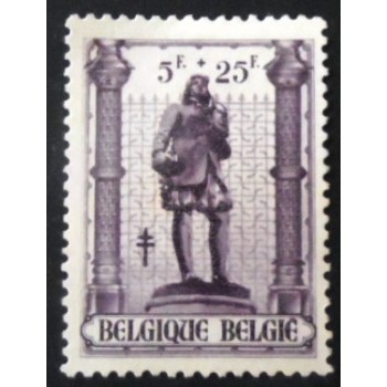 Selo postal da Bélgica de 1943 Clockmaker
