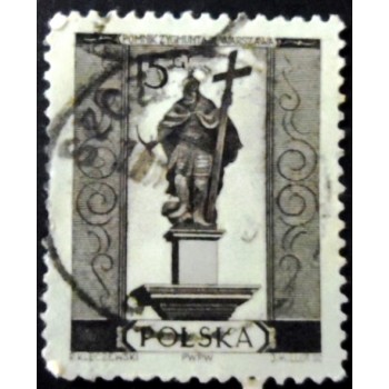 Selo postal da Polônia de 1955 Zygmunt III Waz