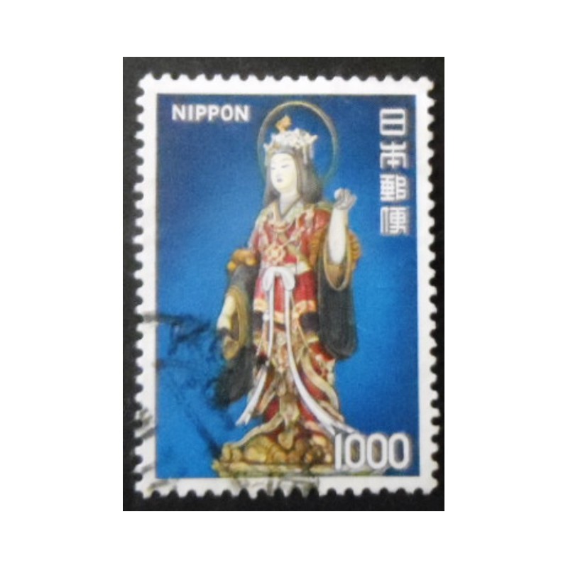 Imagem similar à do selo postal do Japão de 1975 Goddess Kissho U