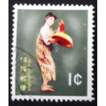Selo postal das Ilhas Ryukyu de 1961 Munsuru