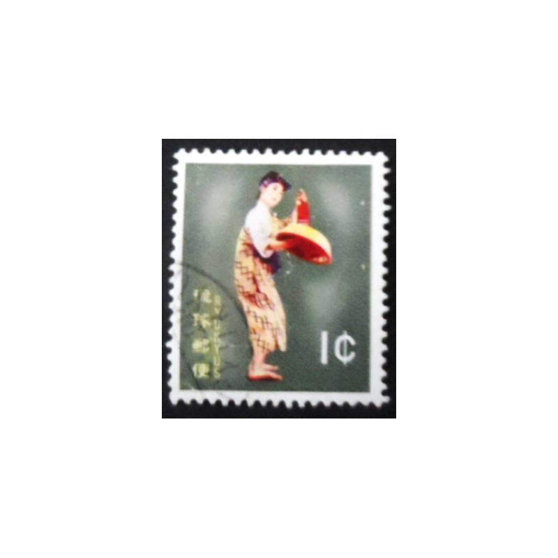 Selo postal das Ilhas Ryukyu de 1961 Munsuru