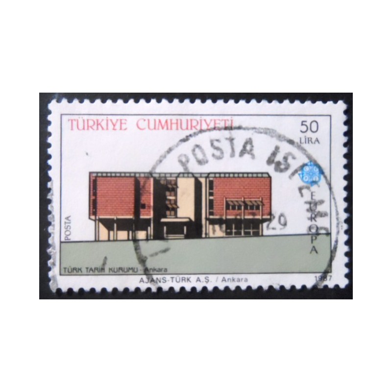 Selo postal de Turquia de 1987 Turkish History Institute