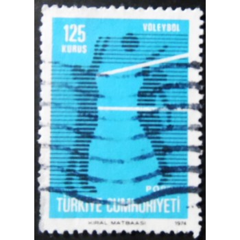 Selo postal de Turquia de 1974 Sport