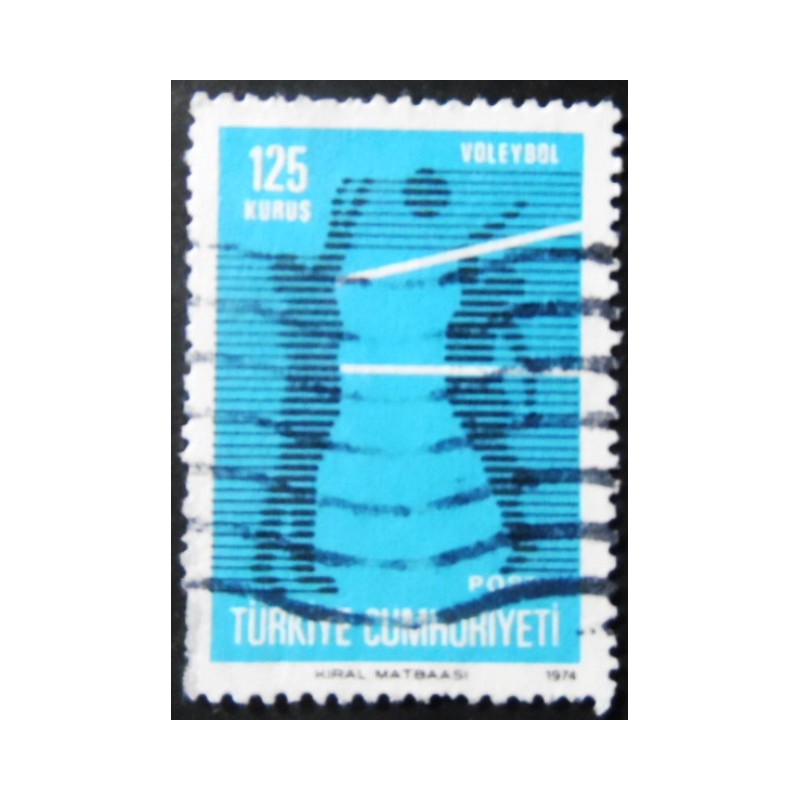 Selo postal de Turquia de 1974 Sport