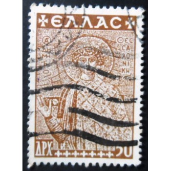 Selo postal da Grécia de 1948 St. Demetrius