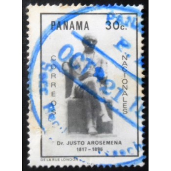 Selo postal do Panamá de 1970 Justo Arosemena