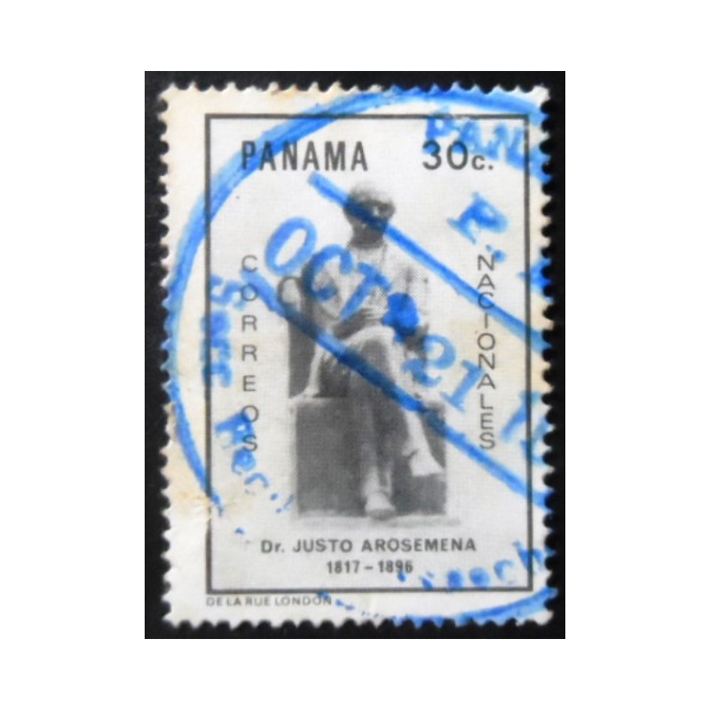 Selo postal do Panamá de 1970 Justo Arosemena
