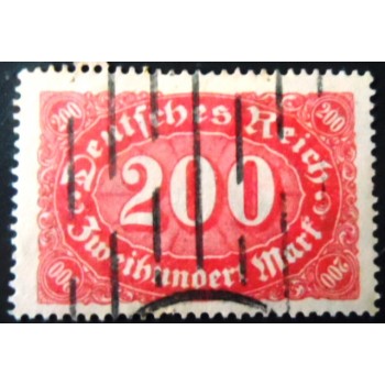 Imagem similar à do selos da Alemanha Reich de 1923 Mark Numeral 200 U