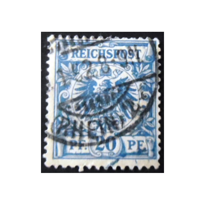 Selo postal da Alemanha Reich de 1889 Imperial eagle in a circle 20