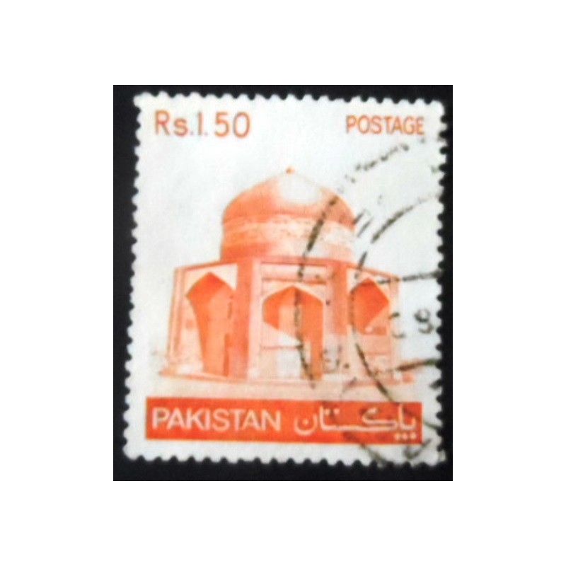 Imagem similar à do selo postal do Paquistão de 1979 Mausoleum of Ibrahim Khan Makli Thatta