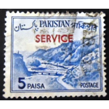 Selo postal do Paquistão de 1963 Shalimar Gardens