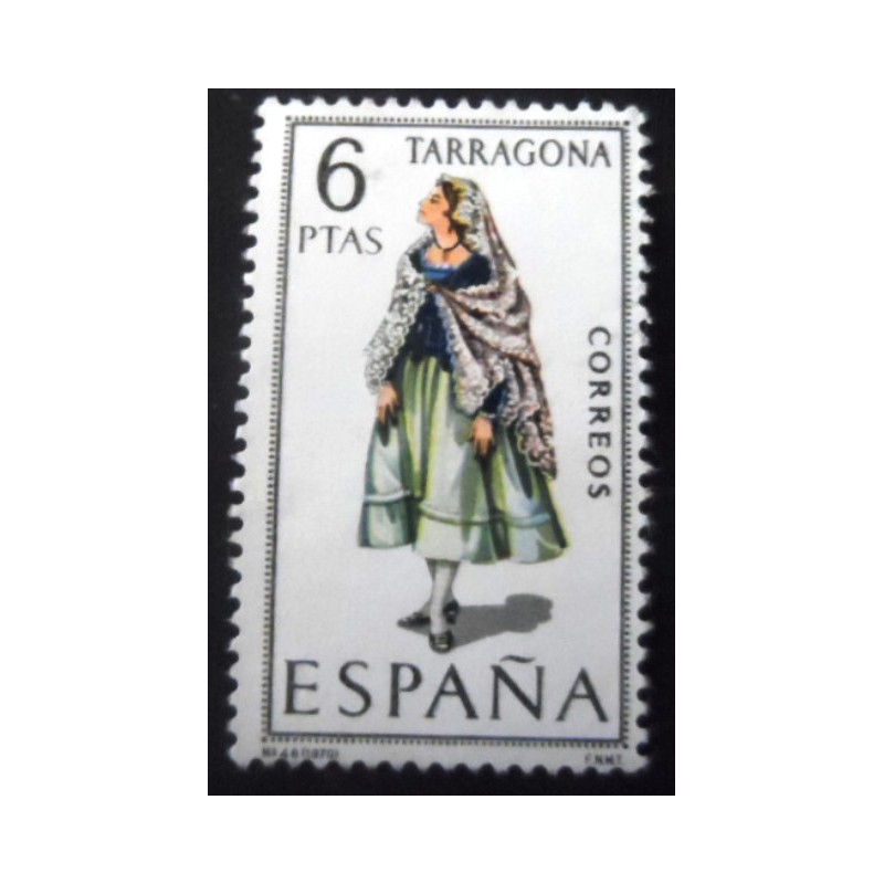 Selo postal da Espanha de 1970 Tarragona N