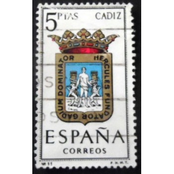 Selo postal da Espanha de 1962 Cádiz