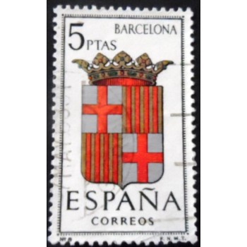 Selo postal da Espanha de 1962 Barcelona