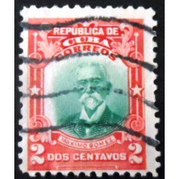 Imagem similar à do selo postal de Cuba de 1910 Maximo Gomez U