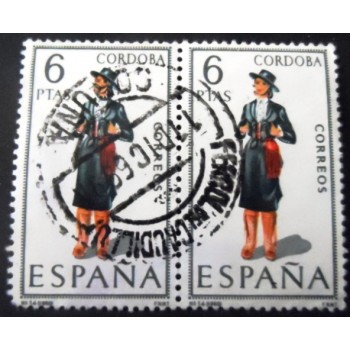 Par de selos postais da Espanha de 1968 Córdoba