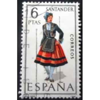 Selo postal da Espanha de 1970 Santander