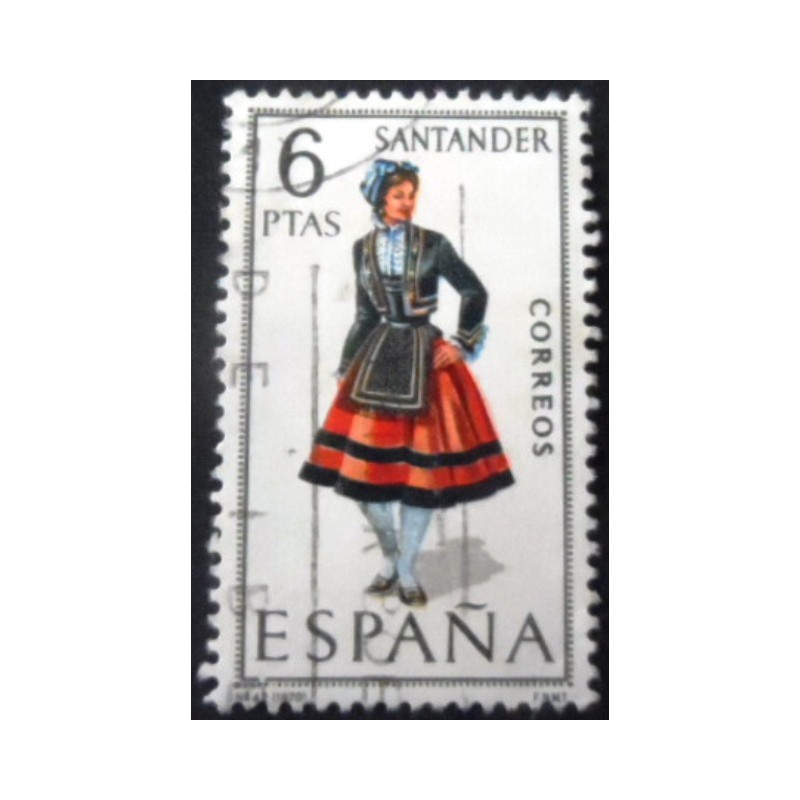 Selo postal da Espanha de 1970 Santander