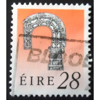 Selo postal da Irlanda de 1991 Bishop's Crosier of Lismore