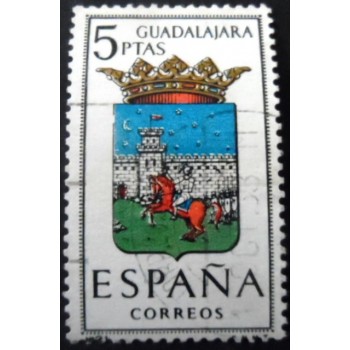 Selo postal da Espanha de 1963 Guadalajara