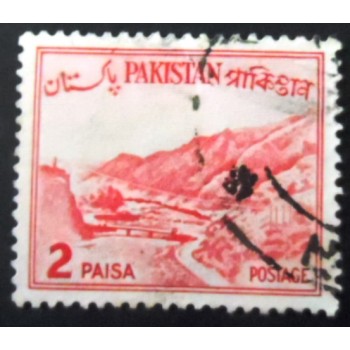Selo postal do Paquistão de 1961 Khyber pass 2
