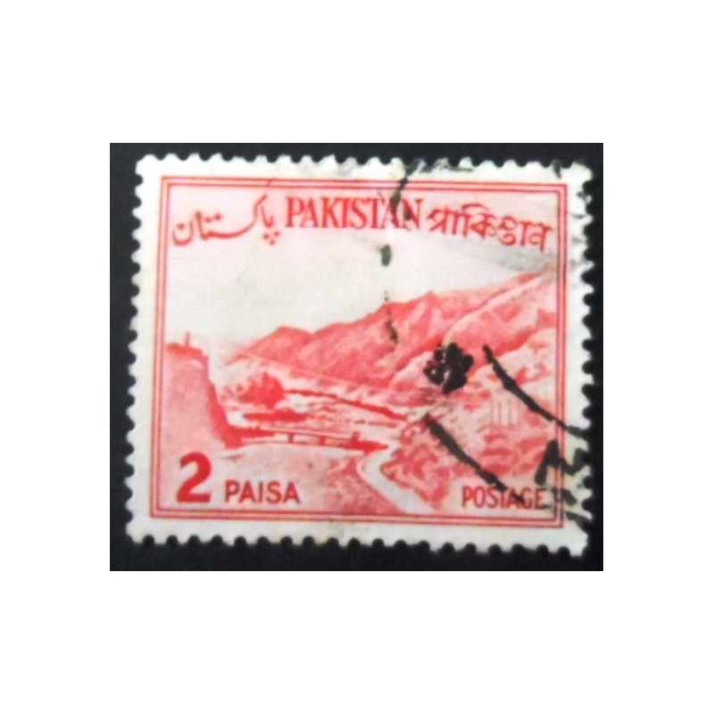 Selo postal do Paquistão de 1961 Khyber pass 2