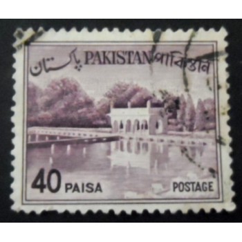 Selo postal do Paquistão de 1962 Shalimar Gardens 40