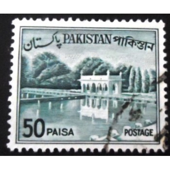 Selo postal do Paquistão de 1964 Shalimar Gardens 50