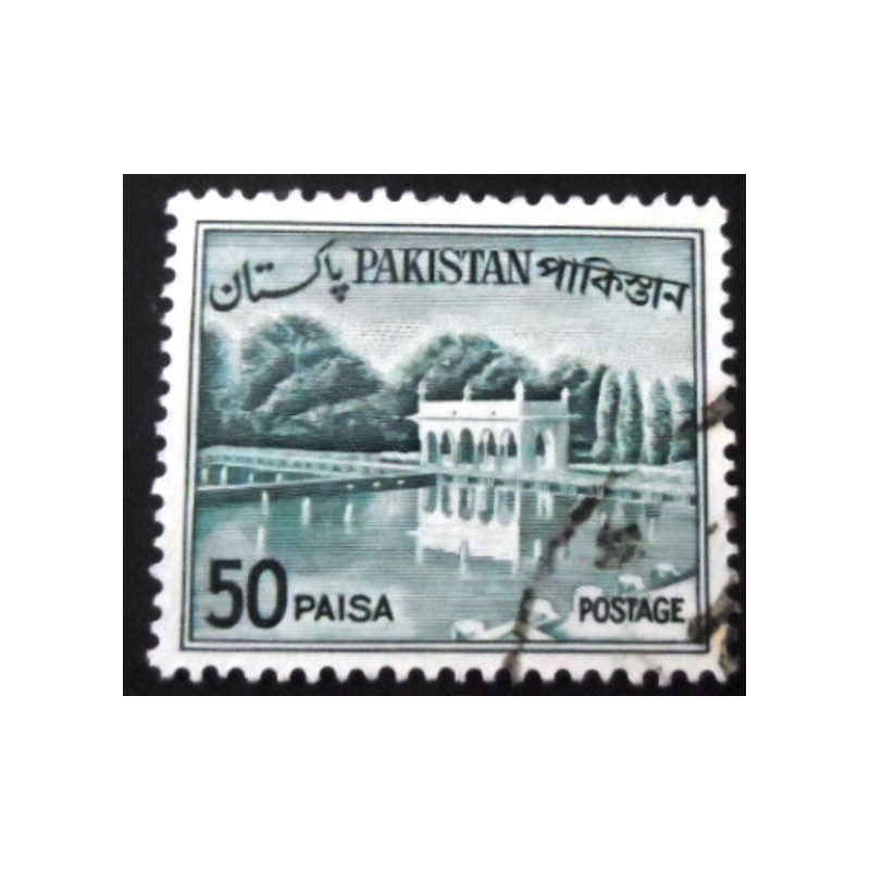 Selo postal do Paquistão de 1964 Shalimar Gardens 50