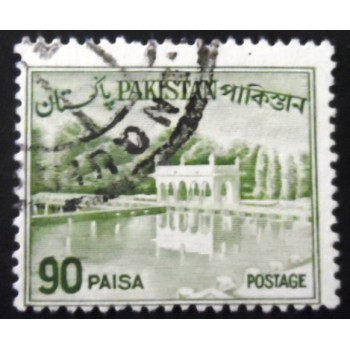 Selo postal do Paquistão de 1964 Shalimar Gardens 90