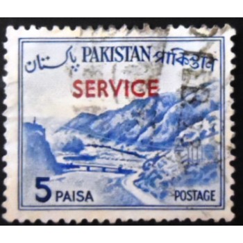 Selo postal do Paquistão de 1961 Khyber Pass U 1D