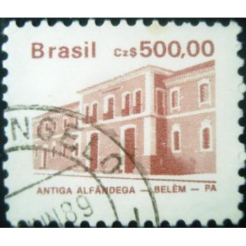 Imagem similar à do selo postal do Brasil de 1988 Antiga Alfândega U