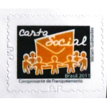 Selo postal do Brasil de 2011 - Carta Social BR M