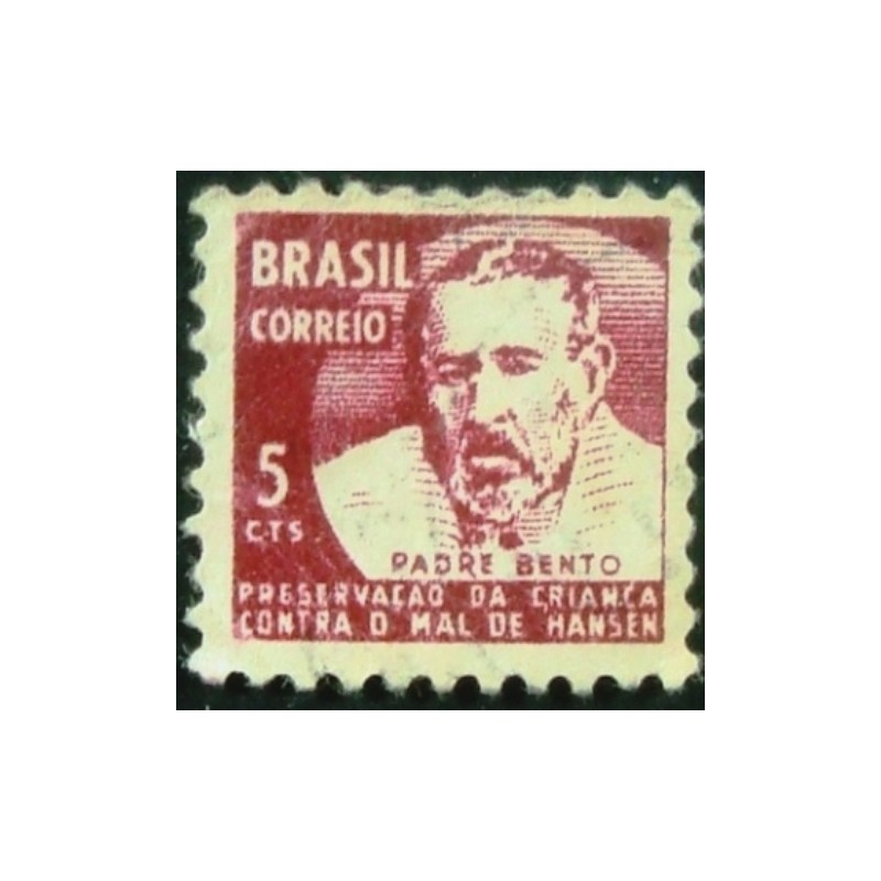 Imagem similar à do selo postal do Brasil de 1969 Padre Bento H 14 U