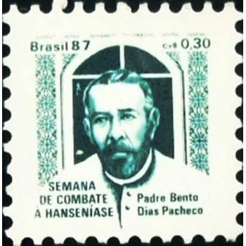Selo postal do Brasil de 1987 Padre Bento H 24 N