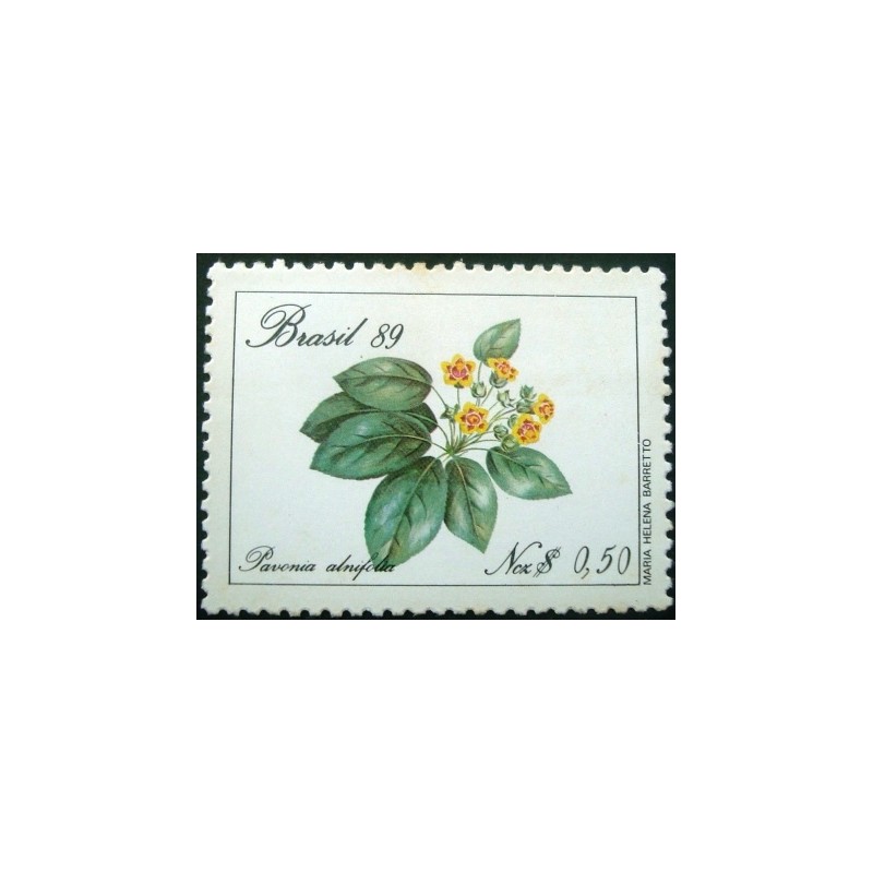 Selo postal do Brasil de 1989 Goetea-Pavonia M