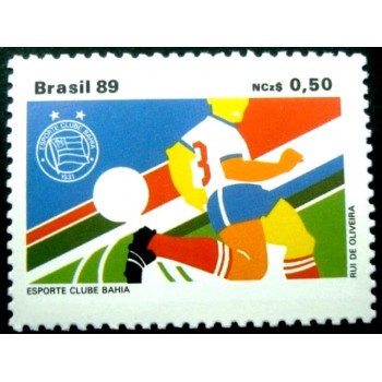 Selo postal do Brasil de 1989 E.C Bahia M