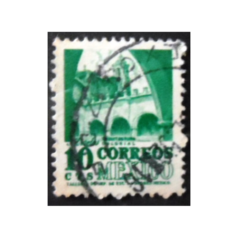 Selo postal do México de 1950 Dominican Convent U