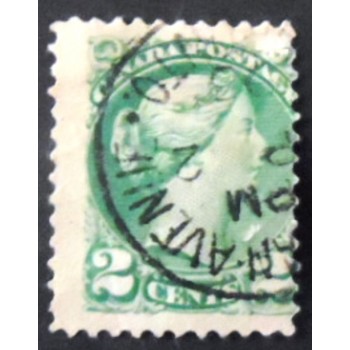 Selo postal do Canadá de 1872 Queen Victoria 2