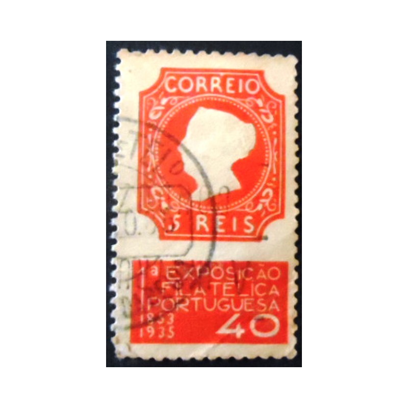 Selo postal de Portugal de 1935 Queen Maria 40