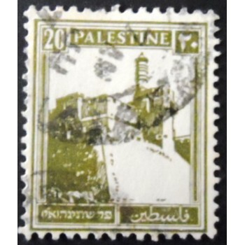 Selo postal da Palestina de 1927 - Citadel Jerusalem 20