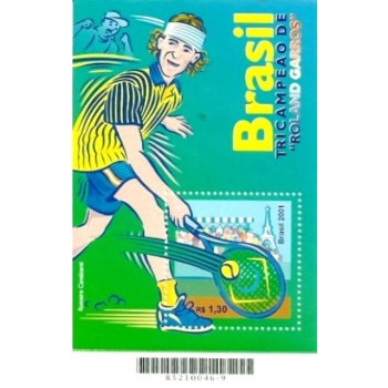 Bloco postal do Brasil de 2001 GUGA M