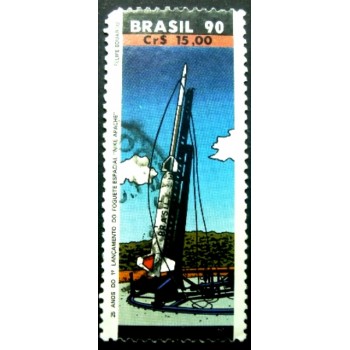 Imagem similar à do slo postal do Brasil de 1990 Nike Apache U