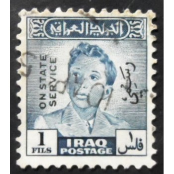 Selo postal do Iraque de 1948 King Faisal II 1