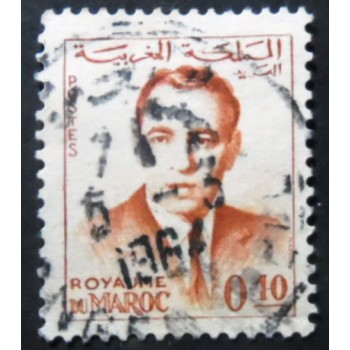 Selo postal do Marrocos de 1962 King Hassan II 10