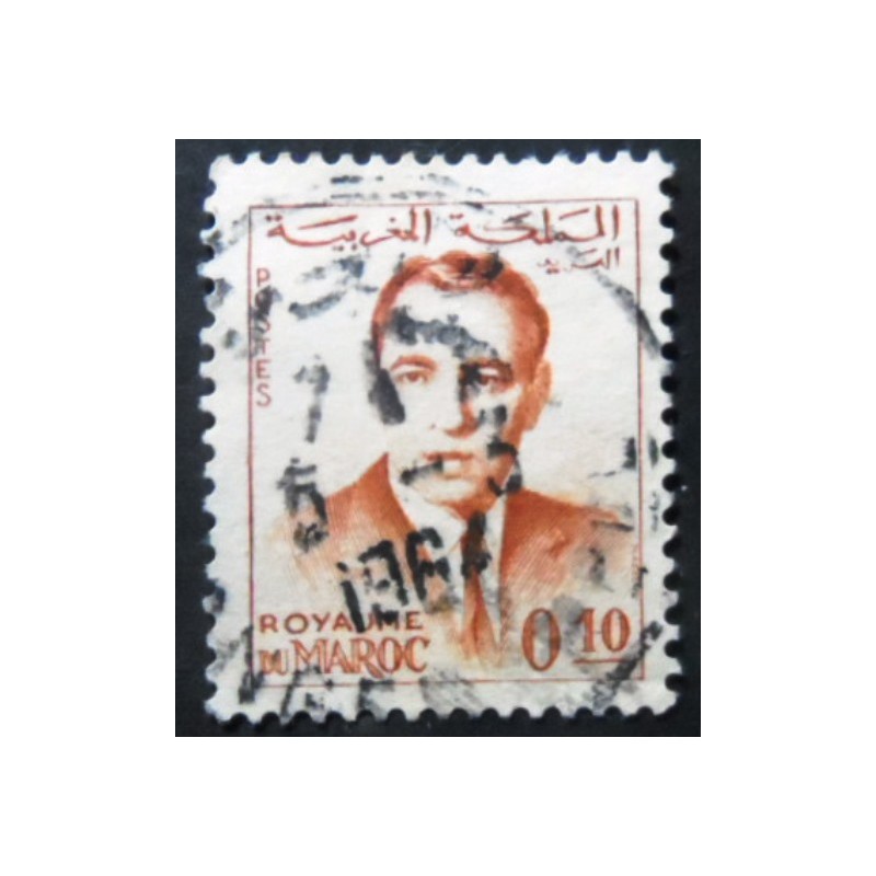 Selo postal do Marrocos de 1962 King Hassan II 10