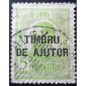 Selo postal da Romênia de 1915 Carol I of Romania Overprinted 5